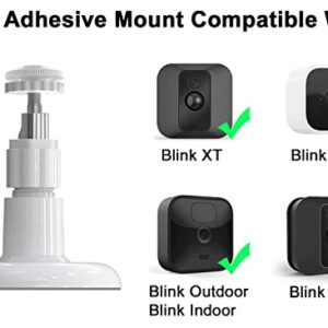 2 Pack Adhesive Wall Mount for Blink Mini Camera Bracket,screwless Camera Mount Stand for Blink Mini Indoor, Also Fit for All New Blink Outdoor/Blink XT2 Outdoor/Indoor Home Security Camera System