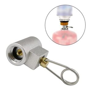 Camping Gas Stove Adaptor Gas Fitting Gas Refill Adapter for Garden Fishing Hiking , Round Handle