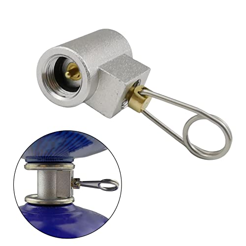 Camping Gas Stove Adaptor Gas Fitting Gas Refill Adapter for Garden Fishing Hiking , Round Handle