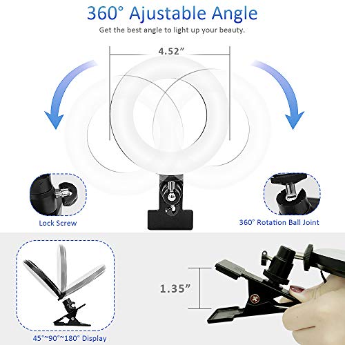 Cyezcor Video Conference Lighting Kit, Ring Light for Monitor Clip On,for Remote Working, Distance Learning,Zoom Call Lighting, Self Broadcasting and Live Streaming, Computer Laptop Video Conferencing