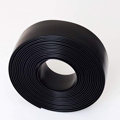 LEMBERG 2" Wide 100' Length Chair Vinyl Strap Strapping for Patio Lawn Garden Outdoor Furniture Matte Finish Color (Black)