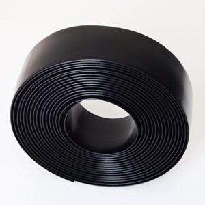 LEMBERG 2" Wide 100' Length Chair Vinyl Strap Strapping for Patio Lawn Garden Outdoor Furniture Matte Finish Color (Black)