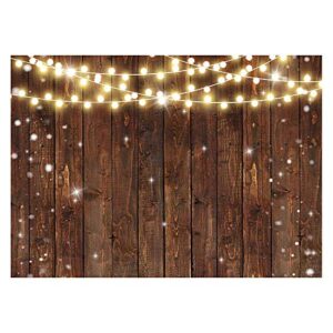 funnytree 7x5ft rustic glitter wood photography backdrop for wedding party banner birthday bridal shower i do bbq baby shower background photo booth