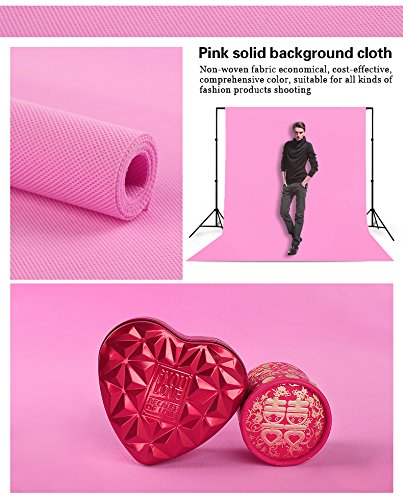 LYLYCTY 5x7ft Photography Studio Non-Woven Backdrop Millennium Pink Backdrop Solid Color Backdrop Simple Background LY091