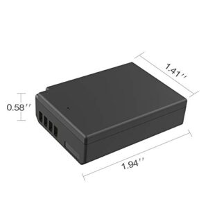 LP-E10 Battery Rechargeable, LP Charger Compatible with Canon EOS Rebel T7, T6, T5, T3, T100, 4000D, 3000D, 2000D, 1500D, 1300D, 1200D, 1100D & More (Not for T3i T5i T6i T6s T7i)