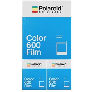 polaroid originals instant classic color film for 600 cameras bundle (24 exposures) (3 items)
