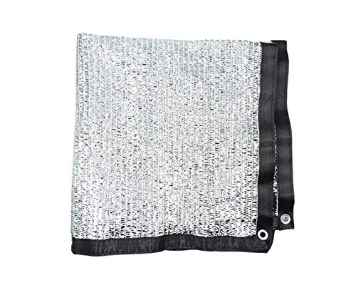 75％ Aluminet Shade Cloth for Patio,Silver Sunblock Net Mesh Fabric for Garden Plant Greenhouse,10x10ft 10x13ft 10x16ft 13x16ft 16x16ft 20x30ft 23x26ft 30x30ft 33x39ft 39x66ft