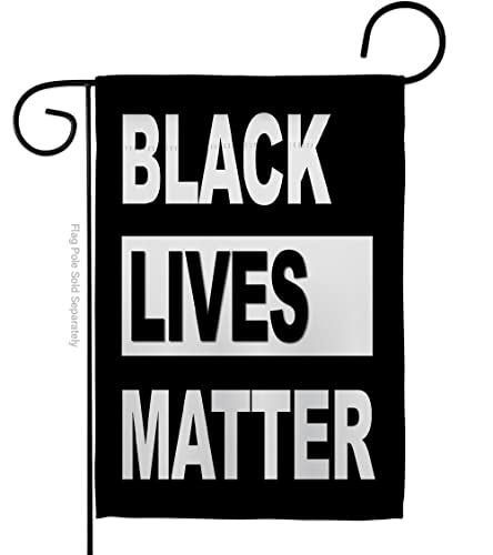 USA Made Black Lives Matter-Civil Rights Double-Sided Lawn Decoration Gift House Garden Yard Banner Revolution Movement Equality Social, Flag 13"x 18.5", Thick Fabric