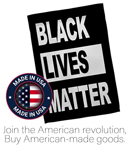 USA Made Black Lives Matter-Civil Rights Double-Sided Lawn Decoration Gift House Garden Yard Banner Revolution Movement Equality Social, Flag 13"x 18.5", Thick Fabric