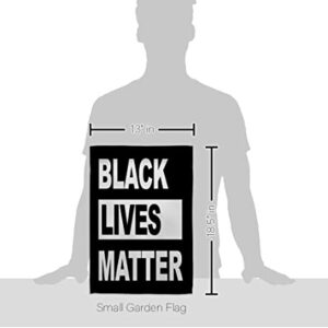 USA Made Black Lives Matter-Civil Rights Double-Sided Lawn Decoration Gift House Garden Yard Banner Revolution Movement Equality Social, Flag 13"x 18.5", Thick Fabric