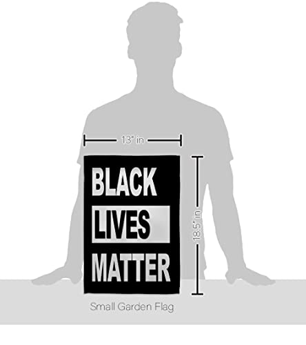 USA Made Black Lives Matter-Civil Rights Double-Sided Lawn Decoration Gift House Garden Yard Banner Revolution Movement Equality Social, Flag 13"x 18.5", Thick Fabric