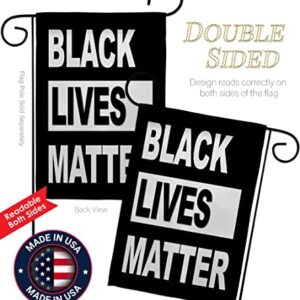 USA Made Black Lives Matter-Civil Rights Double-Sided Lawn Decoration Gift House Garden Yard Banner Revolution Movement Equality Social, Flag 13"x 18.5", Thick Fabric