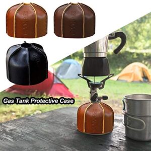 Propane Cylinder Case Leather Alpine Gas Tank Storage Bag Gas Can Cover Gas Tank Protective Case,Propane Tank Cover,Gas Tank Leather Cover for Camping Outdoor Garden Hiking Gift