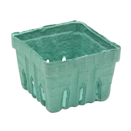 Pactiv 1 Quart Garden Party Berigard Berry Basket Molded Fiber Green | 25 Pack