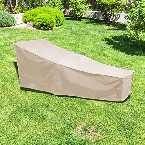 Haofy Patio Furniture Covers, Garden Patio Furniture Cover Waterproof Outdoor Lounge Chair Protection Covers(Coffee)(Beige)