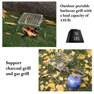 Folding Portable Barbecue Grill, Lightweight smoker Grill,Outdoor BBQ Grill for Picnics Garden Camping Beach Party (S)