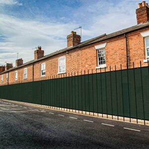 INFRANGE Heavy Duty Fence Privacy Screen Windscreen Green 4' x 20' Shade Fabric Cloth HDPE, 90% Visibility Blockage, with Grommets, Heavy Duty Commercial Grade, Cable Zip Ties Included