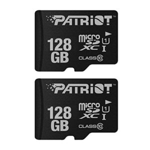patriot lx series micro sd flash memory card 128gb – 2 pack