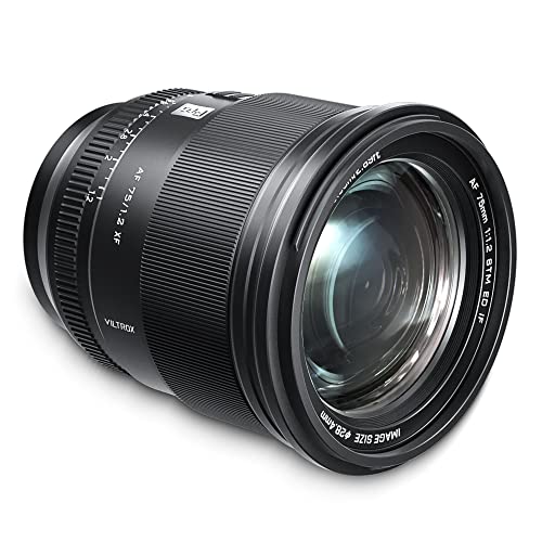 VILTROX PRO 75mm f/1.2 f1.2 Fuji x Mount APS-C Prime Lens for Fujifilm X Mount Camera X-T5 X-H2 X-H2S X-T30 II X-T4