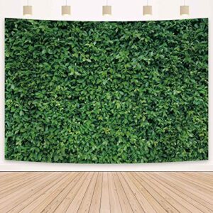 Msocio 7x5ft Durable Polyester Fabric Spring Greenery Leaves Grass Nature Photography Backdrop for Birthday Wedding Safari Dinosaur Baby Shower Party Decorations Background Portrait Photo Booth