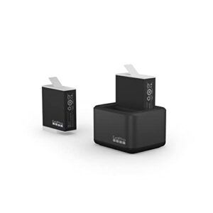 GoPro Dual Battery Charger + 2 Enduro Batteries (HERO11 Black/HERO10 Black/HERO9 Black) - Official GoPro Accessory