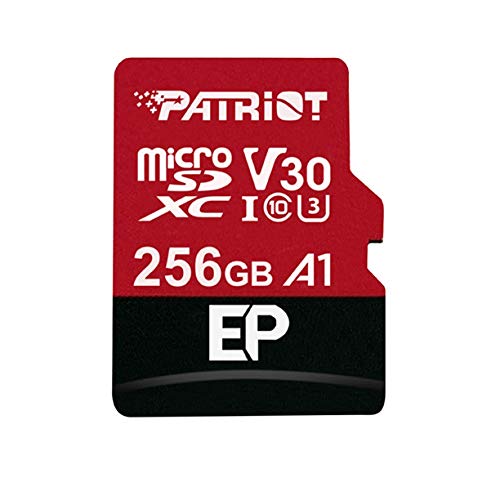 Patriot 256GB A1 / V30 Micro SD Card for Android Phones and Tablets, 4K Video Recording - PEF256GEP31MCX