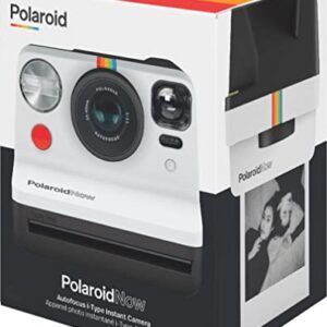 Polaroid Now I-Type Instant Film Camera - Black & White Bundle with a Color i-Type Film Pack (8 Instant Photos) and a Lumintrail Cleaning Cloth