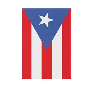 Puerto Rico Garden Flag Puerto Rico Flag Double Sided Polyester Flag Small Yard Flag for Holiday Outdoor Decorations 12x18 Inch