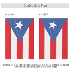 Puerto Rico Garden Flag Puerto Rico Flag Double Sided Polyester Flag Small Yard Flag for Holiday Outdoor Decorations 12x18 Inch