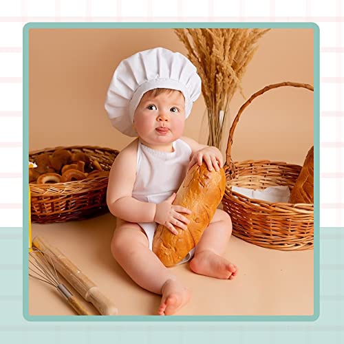 KHC-KHF Newborn Baby Photography Prop Baby Chef Outfits Chef Hat Apron Set Infant Baby Chef Costume Newborn Photography Outfits Boy Toddler Chef Hat And Apron