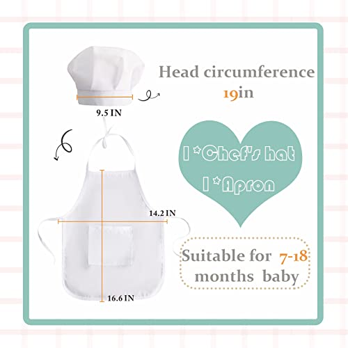KHC-KHF Newborn Baby Photography Prop Baby Chef Outfits Chef Hat Apron Set Infant Baby Chef Costume Newborn Photography Outfits Boy Toddler Chef Hat And Apron