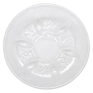 Arcadia Garden Products PS16 6" Heavy Duty Clear Plastic Saucer (Pack of 5), 6", Transparent