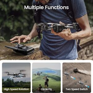 Holy Stone HS440 Foldable FPV Drone with 1080P WiFi Camera for Adult Beginners and Kids; Voice Gesture Control RC Quadcopter with Modular Battery for long flight time, Auto Hover, Carrying Case