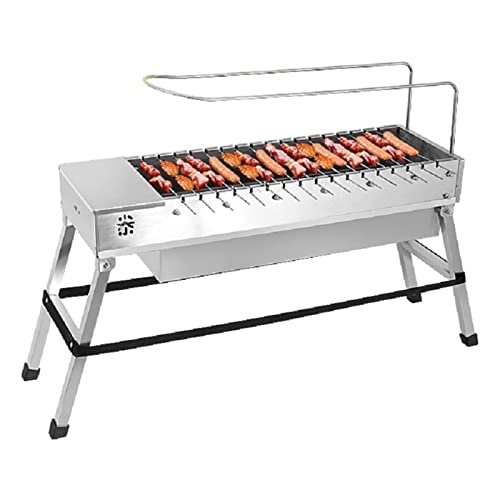 GEEKLLS Charcoal grills Stainless Steel Foldable BBQ Grill Electric Charcoal Grill Automatic Flip Barbecue Stove For Outdoor Picnic Home Garden Part