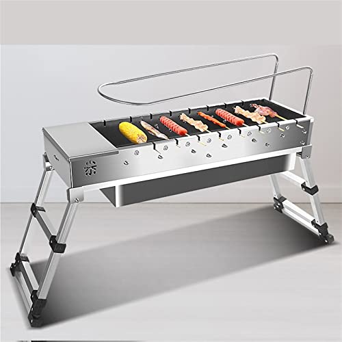 GEEKLLS Charcoal grills Stainless Steel Foldable BBQ Grill Electric Charcoal Grill Automatic Flip Barbecue Stove For Outdoor Picnic Home Garden Part