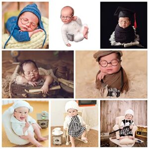 SHARELY SHEEP Infant Newborn Photography Glasses Baby Boy Girl Photo Shoot Sunglasses Props Black