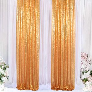 sequin curtains 2 panels gold 2ftx8ft sequin photo backdrop sequin backdrop curtain pack of 2-1011e