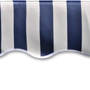 vidaXL Awning Top Canvas Blue&White 9' 10" x8' 2" Sunshade Patio Garden Canopy