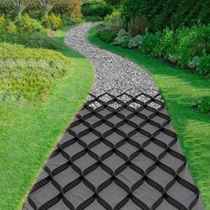 2″ thick gravel ground grid 16.5ft x 33ft – geo grid driveway stabilization grids, gravel retainer grid 1885 lbs per sq ft, geocell geogrid for walkway driving rv parking slopes and garden