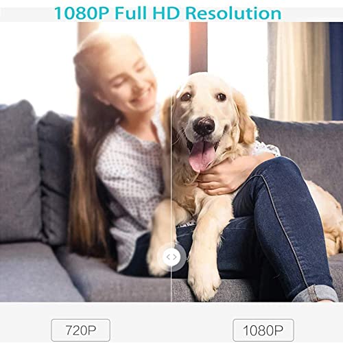 LaView 1080P HD Pet Camera Mini Indoor Security Camera with Night Vision and Motion Tracking WiFi Home Camera Compatible with Alexa