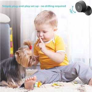 LaView 1080P HD Pet Camera Mini Indoor Security Camera with Night Vision and Motion Tracking WiFi Home Camera Compatible with Alexa