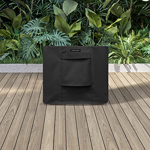 KHOMO GEAR Heavy Duty Outdoor Furniture Cover - Waterproof Square & Rectangular Covers with Air Vents - UV Resistant Polyester Patio Garden Cover - for Ottoman, Tables, Coffee Side Tables and Others