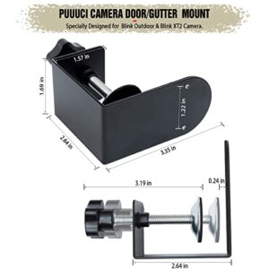 PUUUCI Door/Gutter Mount for Blink Indoor/Outdoor Camera & Blink XT2/XT Camera - Blink Security Camera Mounting Accessories for Indoor/Outdoor Use in Home/Apartments/Business, No Drilling Required