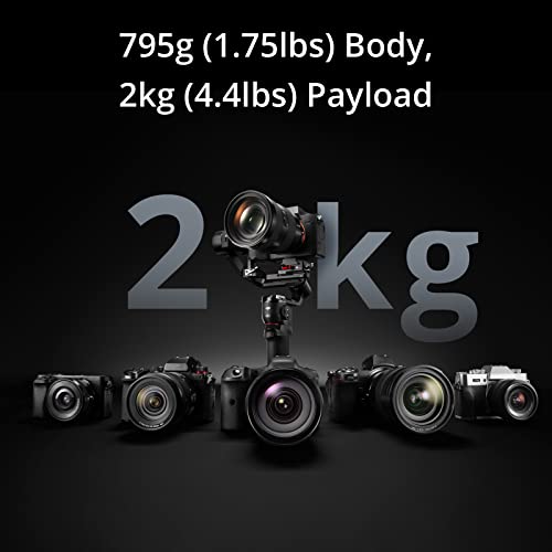 DJI RS 3 Mini, 3-Axis Mirrorless Gimbal Lightweight Stabilizer for Canon/Sony/Panasonic/Nikon/Fujifilm, 2 kg (4.4 lbs) Tested Payload, Bluetooth Shutter Control, Native Vertical Shooting