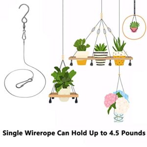 Wind Spinners, 2× 3D Helix Stainless Steel Outdoor Hanging Wind Spinner, 2× Leaf-Like Metal Pendant and 3× 360° Rotating Hooks with Wirerope, Reflective Decor for Outside Yard and Garden (2 Pack)