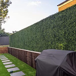 uyoyous 12PCS Grass Wall Panels 24x16 Inch Artificial Boxwood Hedges Mat Grass Backdrop Fence Screen Privacy Greenery Panel Indoor Outdoor Decor for Garden Backyard Patio Party, 31 Sq.ft