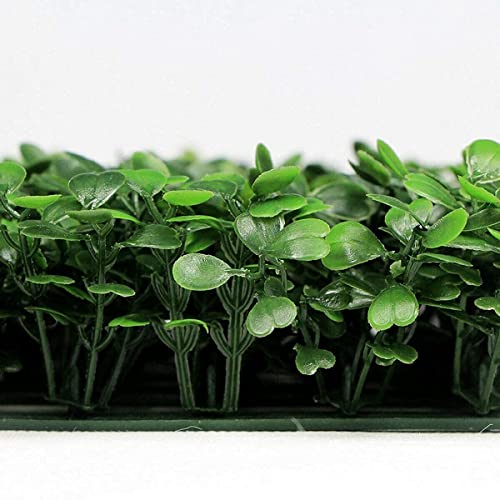 uyoyous 12PCS Grass Wall Panels 24x16 Inch Artificial Boxwood Hedges Mat Grass Backdrop Fence Screen Privacy Greenery Panel Indoor Outdoor Decor for Garden Backyard Patio Party, 31 Sq.ft