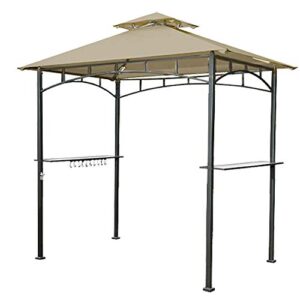 garden winds replacement canopy top cover for the led lighted grill gazebo – riplock 350