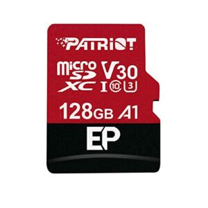 patriot 128gb a1 / v30 micro sd card for android phones and tablets, 4k video recording – pef128gep31mcx