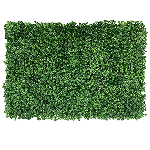 24x16 inch Grass Backdrop Greenery Garden Privacy Panels Screen for Outdoor Indoor Fence Backyard and Wall Decor, Realistic Artificial Boxwood Panels Topiary Hedge Plants (1pc for Quality Check)